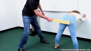 Real Spankings – MP4/Full HD – Cara, Kiki Cali – Pulled From Class For A Paddling (part 1) – Bent Over - (BDSM porn)-4