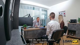Stanley Johnson - LOAN4K. Family couple came to get a loan and wife decided to fuck with a manager right there-2