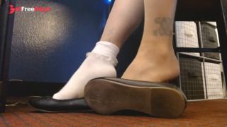 [GetFreeDays.com] Closeup Ruffled Socks Pantyhose Ballet Flats Tease Adult Clip May 2023-0