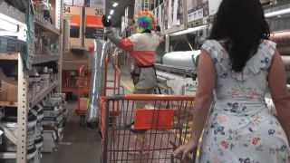 GIbbyTheClown - Queen Rogue fucks Gibby at Home Depo - Clowns-3