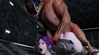 Gangbang mutant suddenly fucked horny bitch doggy style-5
