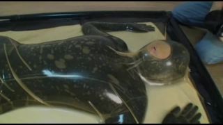 7177 Rubber Girl Vacuum Bed Breathing Control Breathing Exchange-4