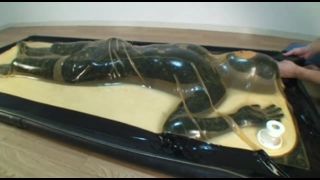 7177 Rubber Girl Vacuum Bed Breathing Control Breathing Exchange-5