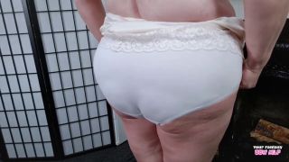 Natural Tits Big Tits and White Panties - Mature Innocent BBW Wife All Natural Boobs-1