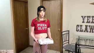 Riley Cyriis - Pizza Slut Delivery Girl Squirts and Throats Cock Meat - Petite-2