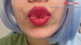 mouth and lips I eat and suck the ice cream-1