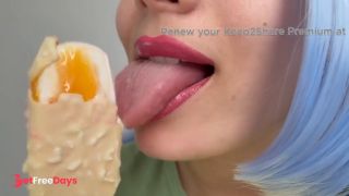 mouth and lips I eat and suck the ice cream-6