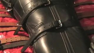 Leather Session Video 452 - Leather Mistress Linda and Leather slave-3