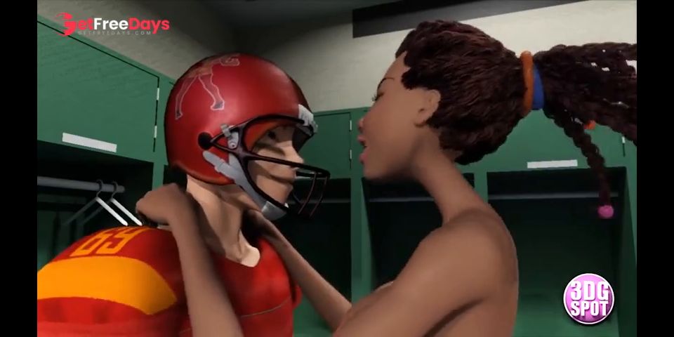 3DGSPOT - Teen Babes Gets Fucked Hard In Locker Room By Football Players PART 1 3D Cartoon