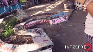 Porn online Hot fucking in an abandoned swimming pool-2