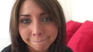 Brunette Sucking Cock and Cumshot To Chin BBW!-0