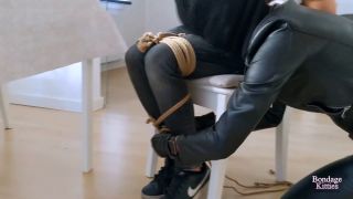 free online video 41 smoking femdom Bondage Kitties - Jack is hogtied and robbed by the burglar Akasha - FullHD 1080p, bondage on fetish porn-2