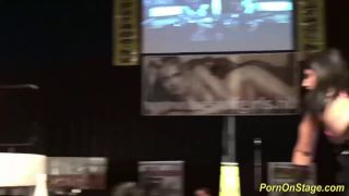 Cock Sharing On Public Sex Fair Show Stage - Public-5