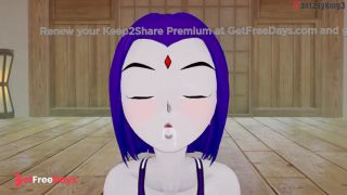 Raven bikini blowjob  Teen Titans  Full and POV on patreon Fantasyking3-1