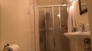 Nice girl with perfect body taking shower. hidden cam-6