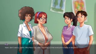 xworld666 - Summertime saga Part 9 - Gangbang Sex in Art Class-3