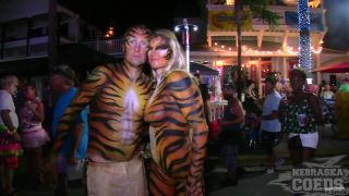 Fantasy Fest Live 2018 Week Street Festival Girls Flashing Boobs Pussy And Body Paint Public-3