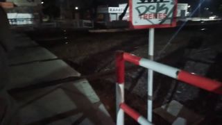 Public Sex On The Street Outdoors Caught Fucking By Police Bus Voyeurs.-6