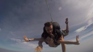 Girl's boob falls out while skydiving-3