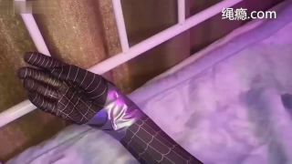 Swimsuit Girl Put On Spiderman.-0