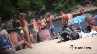 Blowjobs  and sex on a naturist strand 3 Nudism!-1