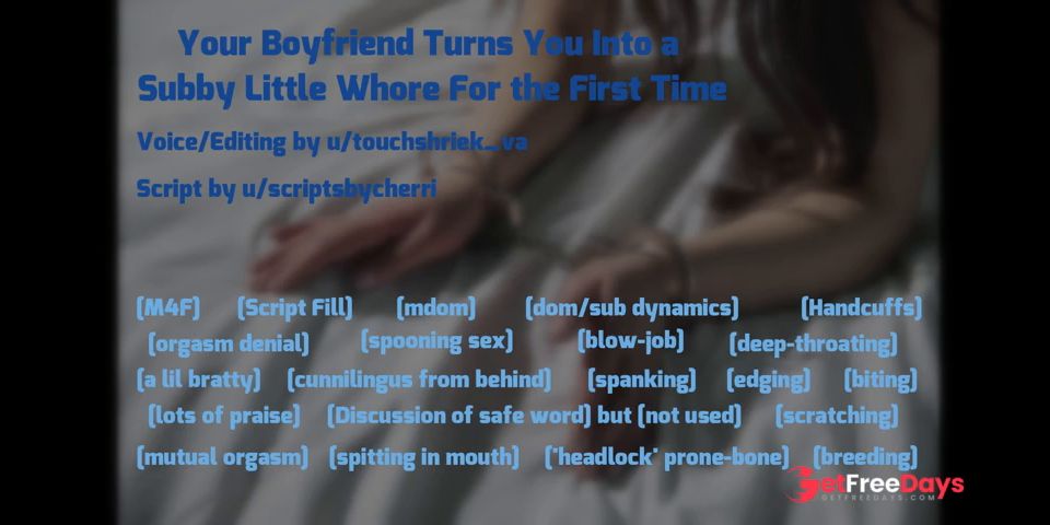 Your Boyfriend Turns You Into a Subby Little Whore For the First Time - Audio Roleplay