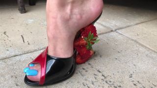 adult video clip 34 Goddess Lena - Strawberry Crushing - footjob - feet porn mistress ezada femdom-1