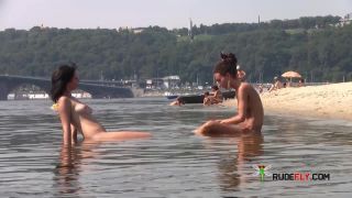 Video taken at a nudist resort! Wasn't easy!!! Sandfly ur the  man-5