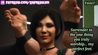 EmpressJOI - Ada Wong Dominates You With Her Feet And Strokes Your Cock (femdom, footjob, foot worship)-2