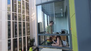 online xxx clip 20 hardcore dp Redkittycat Spying on the Neighbors Public Sex on the Balcony, hardcore on hardcore porn-6
