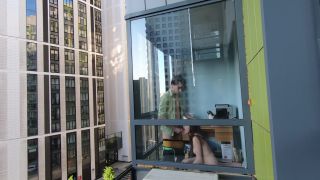 online xxx clip 20 hardcore dp Redkittycat Spying on the Neighbors Public Sex on the Balcony, hardcore on hardcore porn-7