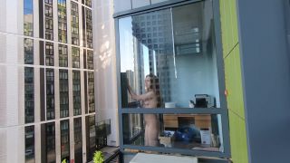 online xxx clip 20 hardcore dp Redkittycat Spying on the Neighbors Public Sex on the Balcony, hardcore on hardcore porn-9