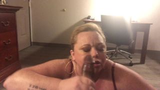 White Wife Sucks And Titty Fucks BBC Blowjob!-9