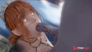 [GetFreeDays.com] Demon Girl Pays with a Blowjob and Swallows the Fish Porn Clip May 2023-7