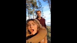 Sacred Sexytime - Real Amateur Couple Squirting and Screaming Outdoors in Nature-0