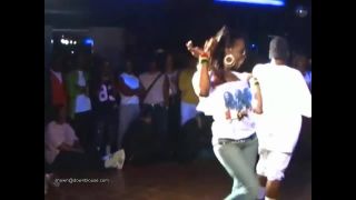 Double boob slip of a black girl in a amateur dance  contest-1