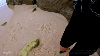 Onlyfans - Risky Creampie On a Public Beach Noratheo - Oral-2