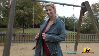 Katerina Hartlova On the Swing in City Park-2