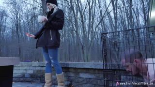 adult clip 7 Amber - Hoses Down Slave In Freezing Weather, busty blonde porn videos on fetish porn -6