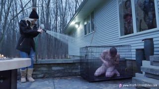 adult clip 7 Amber - Hoses Down Slave In Freezing Weather, busty blonde porn videos on fetish porn -8