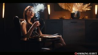 Leather Lingerie Japanese Girl Dirty Talk - Smoking Cigarette and Blowing Smoke On Thick COCK-3