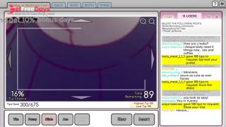 Nicole Risky Job 3 - Camgirl plays with a lesbian on webcam and squirt - 100 Game-1