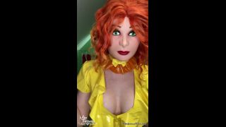 Dressing Up With Dita Mask And Ginger Wig - FetiliciousFans.-5