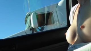 xxx video clip 10 Kinky girl shows off in a moving car - exhibitionist - femdom porn kinky femdom-7