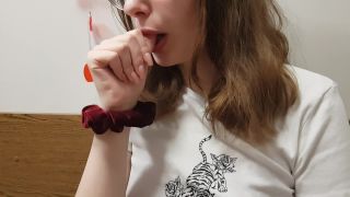 Pt 1WetSchoolGirl - ASMR Wet Thumb Sucking 60 FPS HD-2