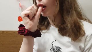 Pt 1WetSchoolGirl - ASMR Wet Thumb Sucking 60 FPS HD-3