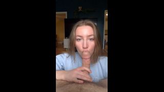 Peaches Creamed: Busty MILF Swallows Cum Amateur Blowjob Pov-1