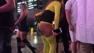 CandidCreeps 860 Pikachu Thong in Public Halloween Candid Hal-1