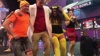 CandidCreeps 860 Pikachu Thong in Public Halloween Candid Hal-5