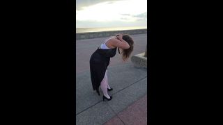 Bambi and Hubby - Naughty Wife Shows Off Her New Lingerie In Heels and See Through Clothes In Public-2